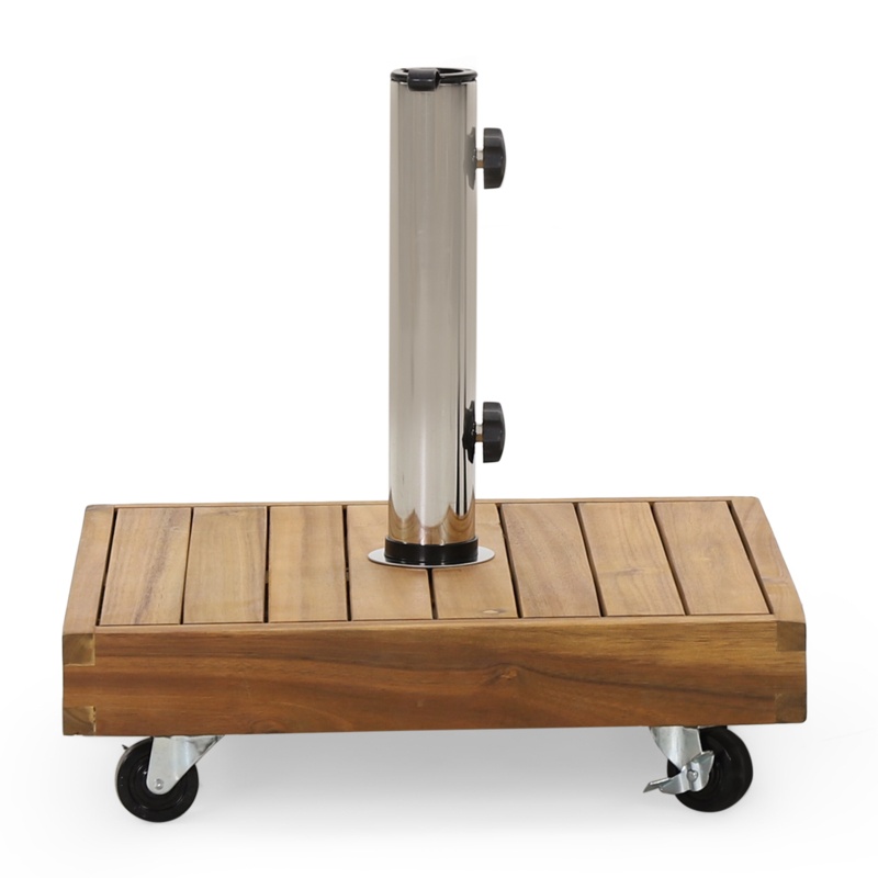 44.09 Lb. Concrete Free Standing Umbrella Base with Wheels