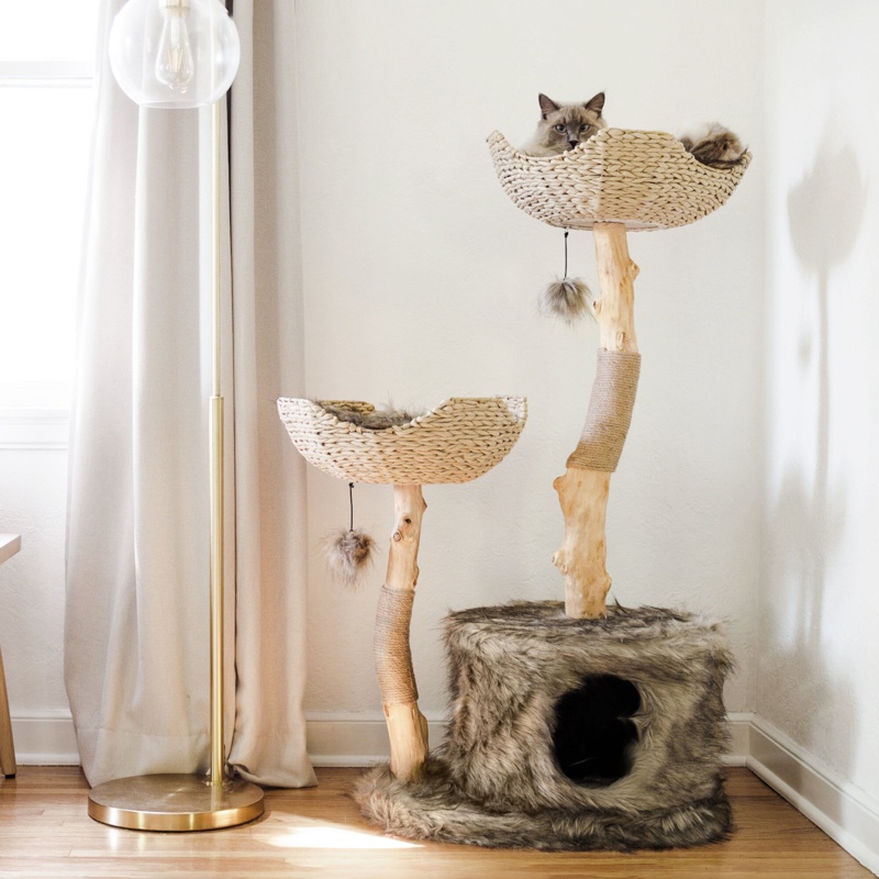 46" Seeman Double Branch Cento Cat Tree