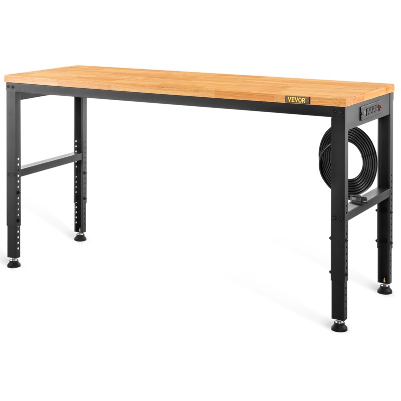 48'' W Wood Top Height-Adjustable Workbench