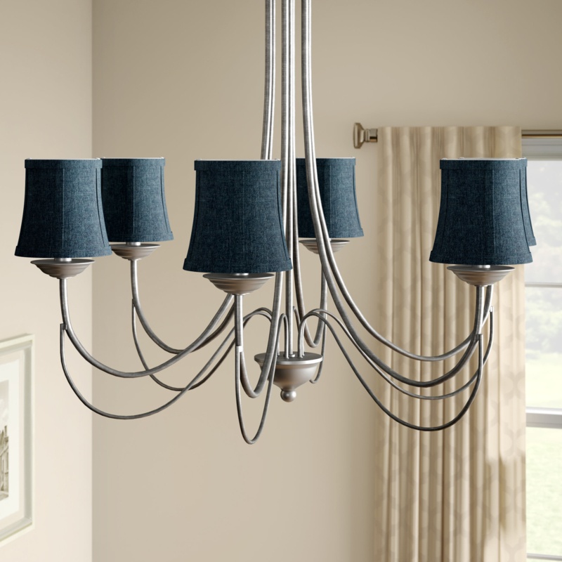 5'' H Denim Fabric Bell Lamp Shade