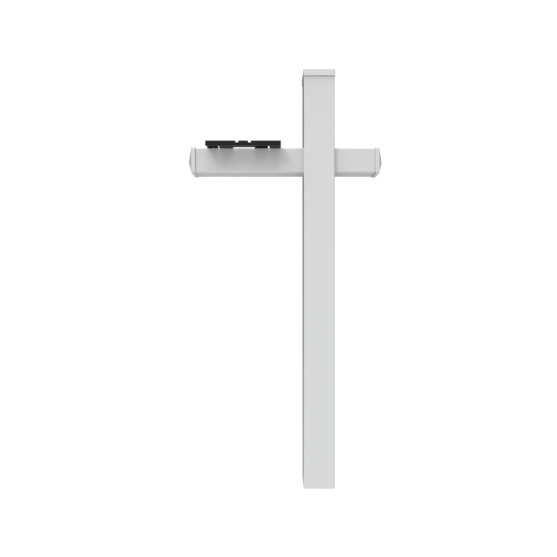 5 in. x 5 in. x 6 ft. Vinyl Mailbox Fence Post with Arm