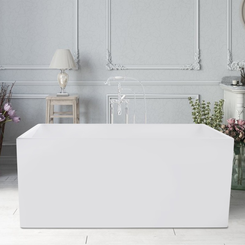 55" x 29" Freestanding Soaking Acrylic Bathtub