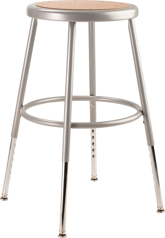 6200 Series Adjustable Height Ergonomic Lab Stool with Footring