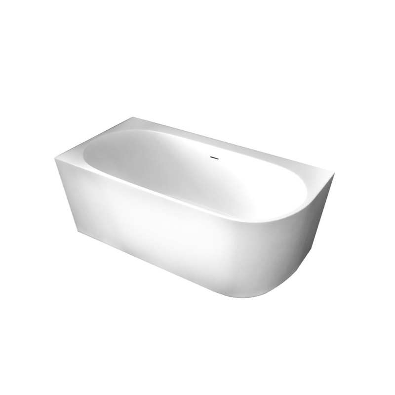 64.96'' x 31.5'' Corner Soaking Acrylic Bathtub