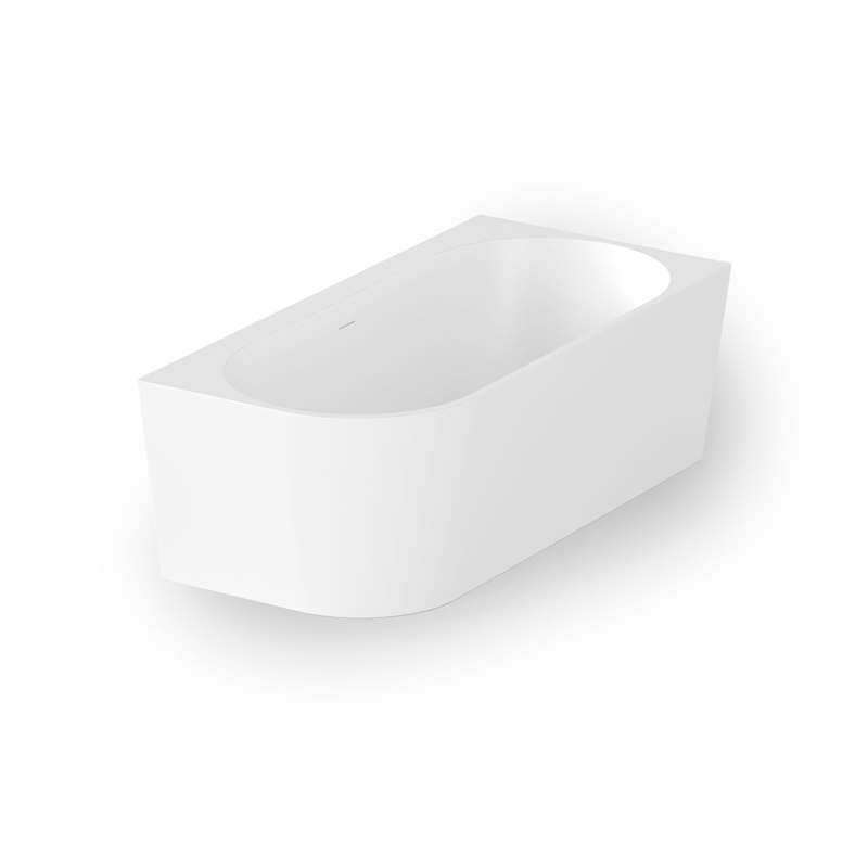 64.96'' x 31.5'' Corner Soaking Acrylic Bathtub