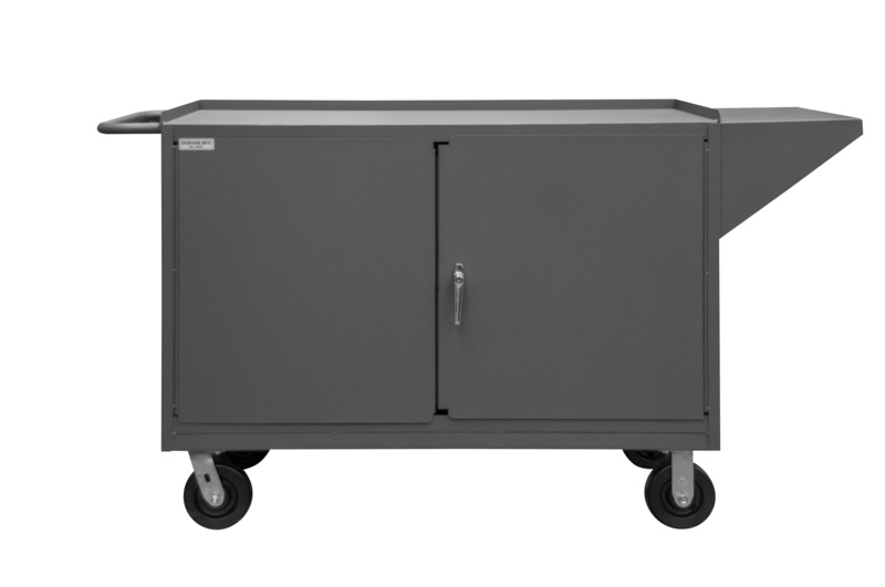 65'' W Steel Top Workbench with Wheels