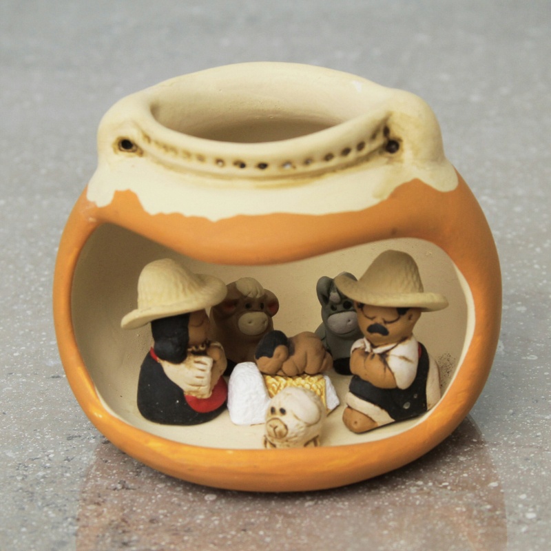 7 Piece Artisan Crafted Peruvian Nativity Scene Set