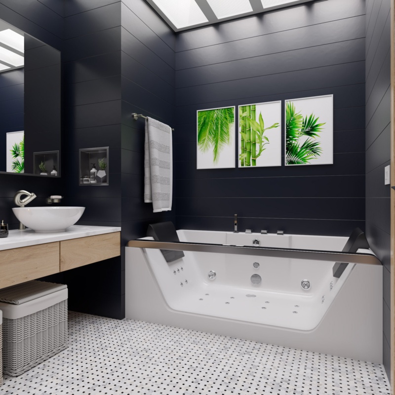 70.9'' x 35.4'' Freestanding Bathtub with Faucet