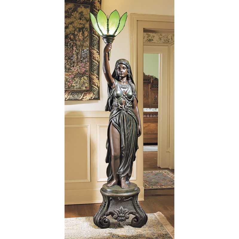 78'' Bronze Torchiere Floor Lamp