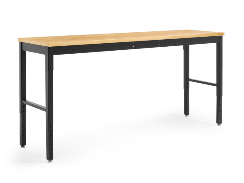 84"W Adjustable Height Wood Workbench