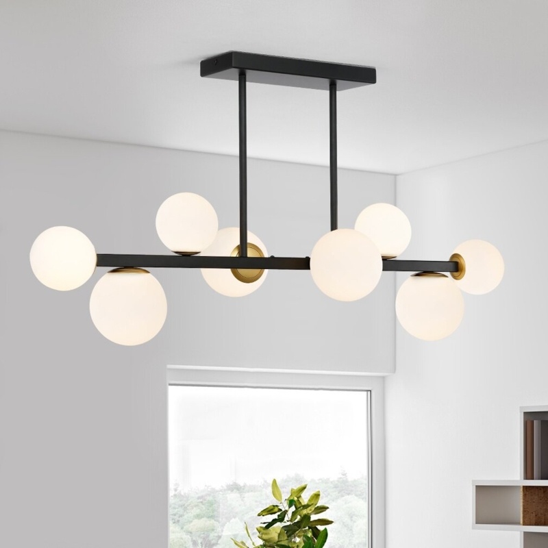 Abernathy 8 - Light Kitchen Island Linear Pendant
