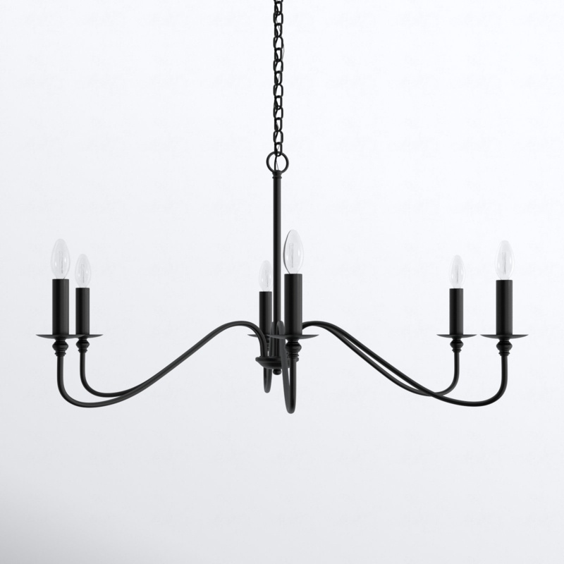 Ableton 6 - Light Dimmable Classic / Traditional Chandelier