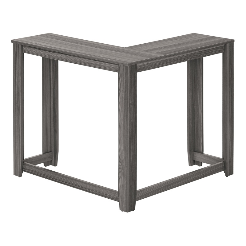 Accent Table, Console, Entryway, Narrow, Corner, Living Room, Bedroom, Laminate, Grey, Contemporary