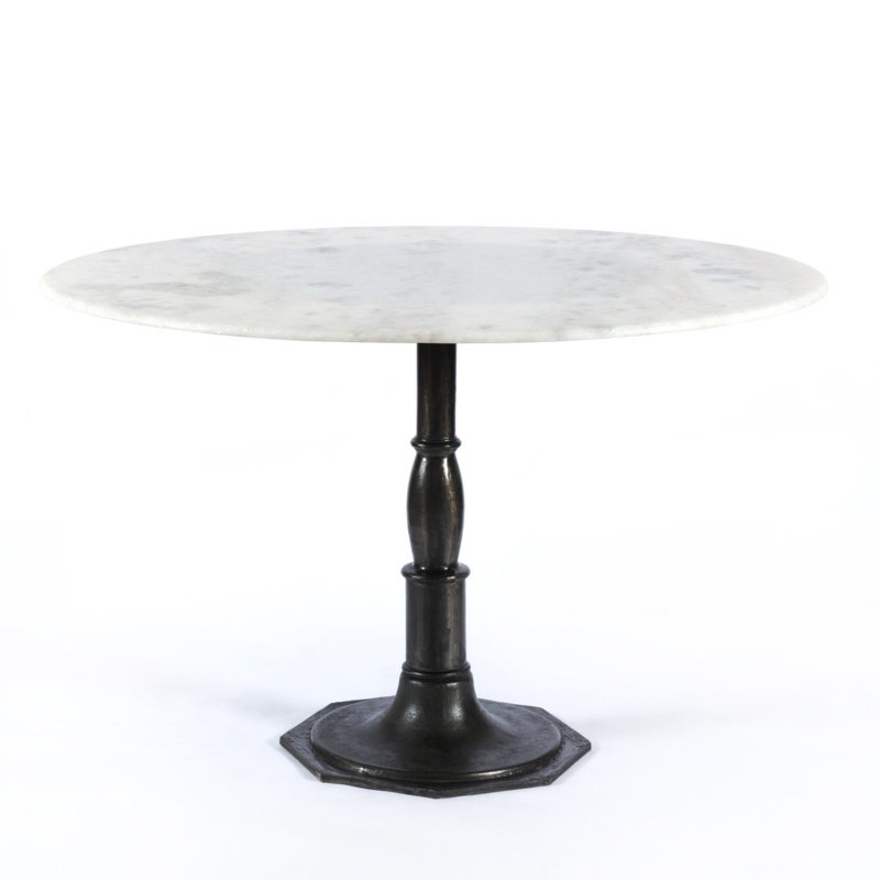 Adams Round Marble Dining Table