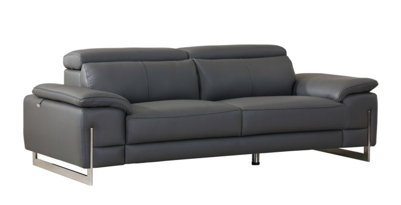 Addelaide 87" W Genuine Leather Pillow Top Arm Sofa
