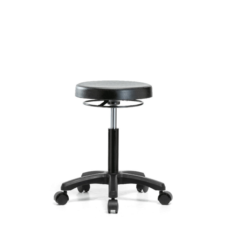 Adjustable Height Work Stool with Wheels