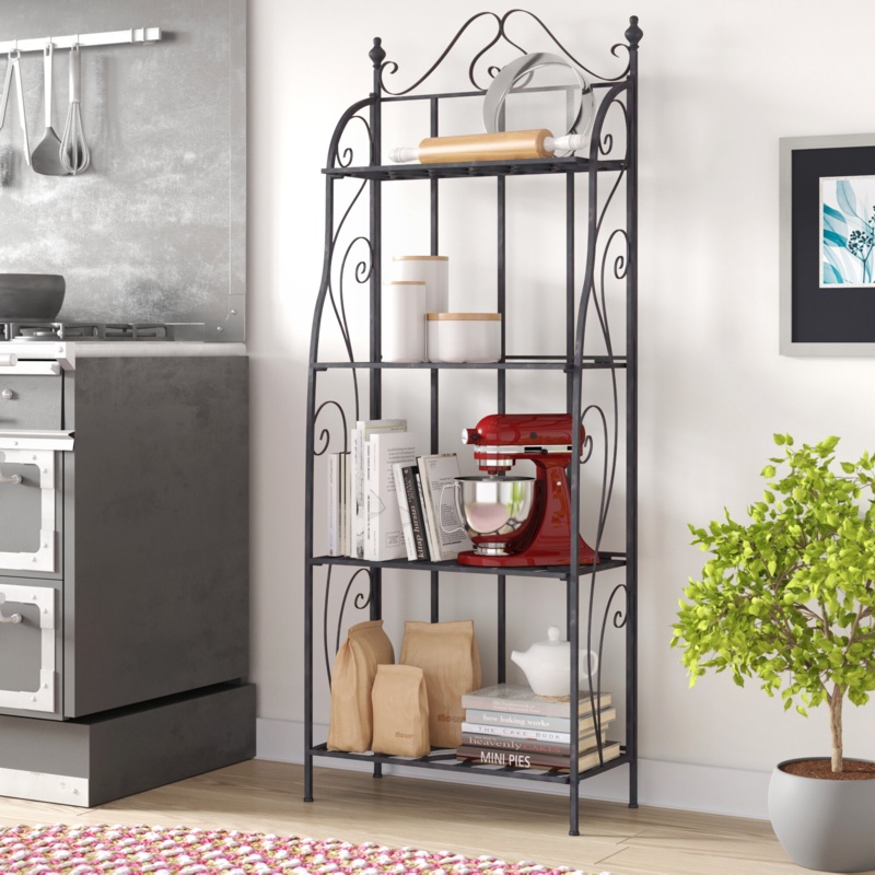 Aelia 25'' Iron Standard Baker's Rack
