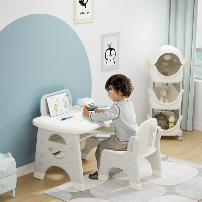 Aften Kids 2 Piece Play / Draw Table and Chair Set
