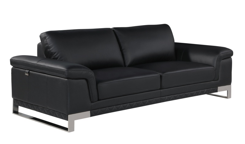 Aiert 86" Leather Match Pillow Top Arm Sofa