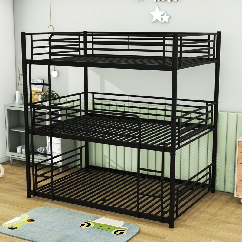 Aiobha Full over Full over Full Triple / Quad Bunk Bed by YUNMA