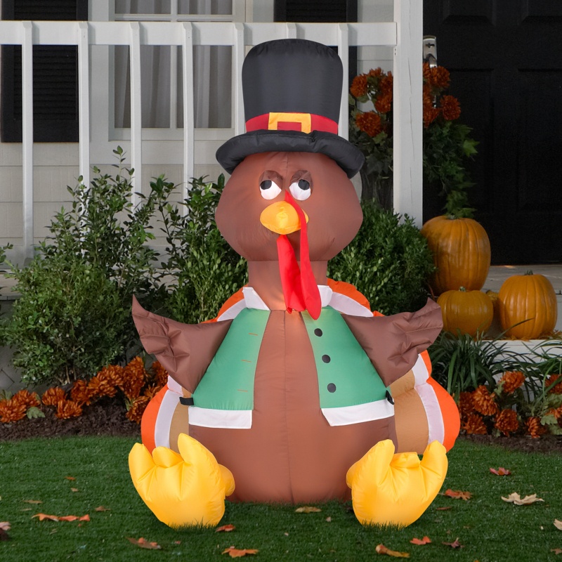 Airblown Outdoor Happy Turkey SM Inflatable