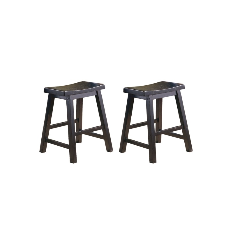 Aishat Solid Wood 17.75'' Counter Stool