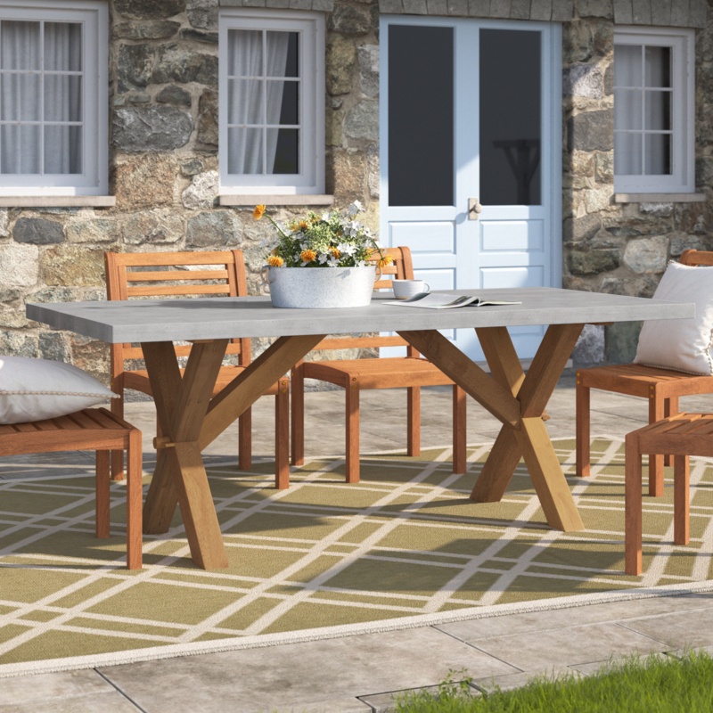 Akiva PolyConcrete Outdoor Dining Table