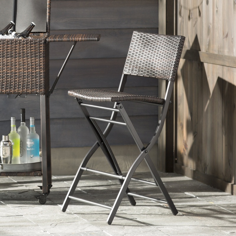 Akshaye Outdoor 28'' Bar Stool