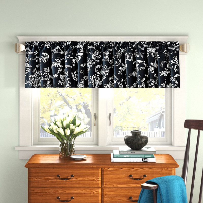 Alberdia Floral Tailored 60.00'' Window Valance