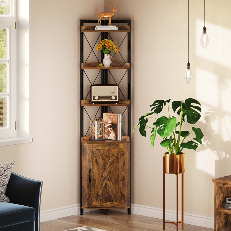 Alceste Corner Storage Bookcase
