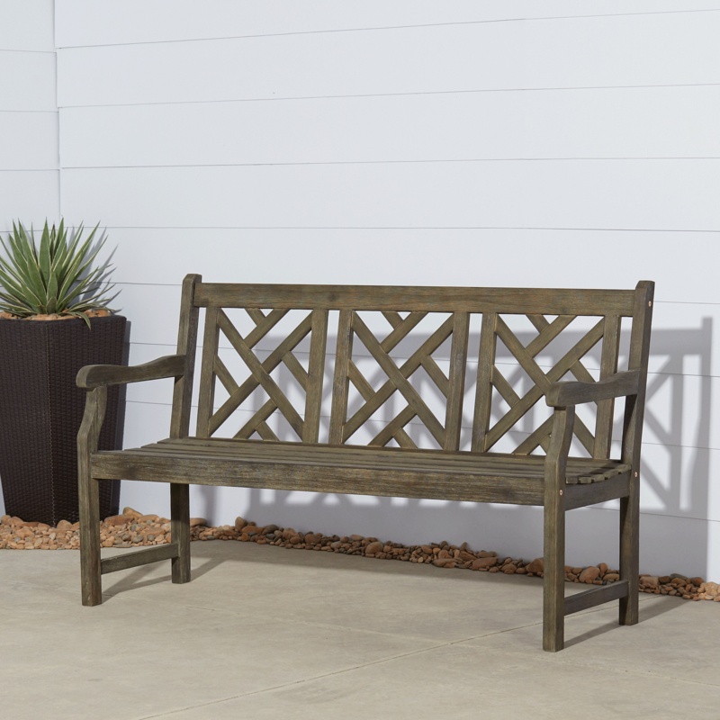 Aleha Acacia Outdoor Bench