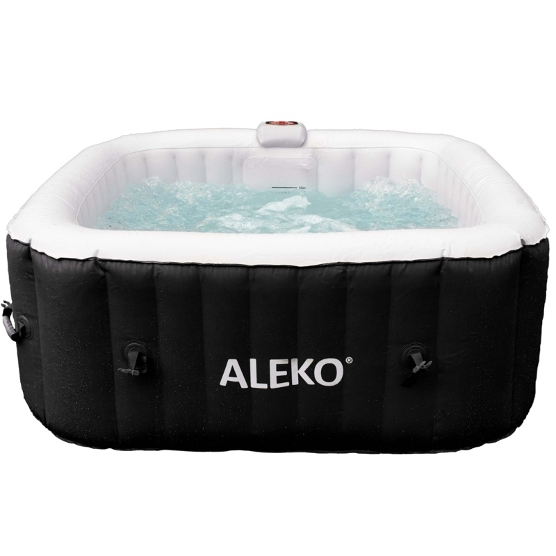 ALEKO Aleko 120 Volt 4 - Person 130 - Jet Square Inflatable Hot Tub