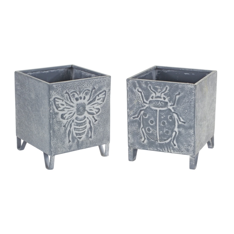 Alfio Metal Pot Planter