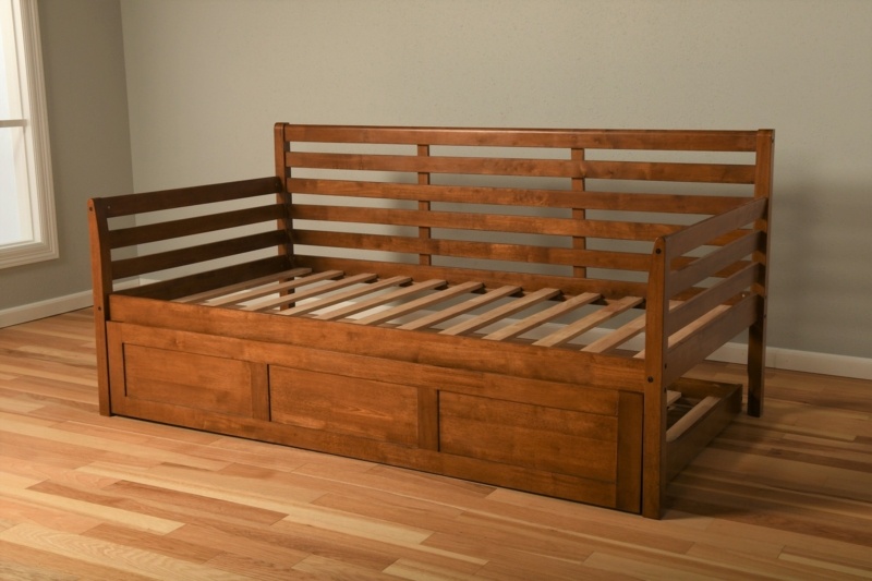Alhamdi Solid Wood Daybed with Trundle