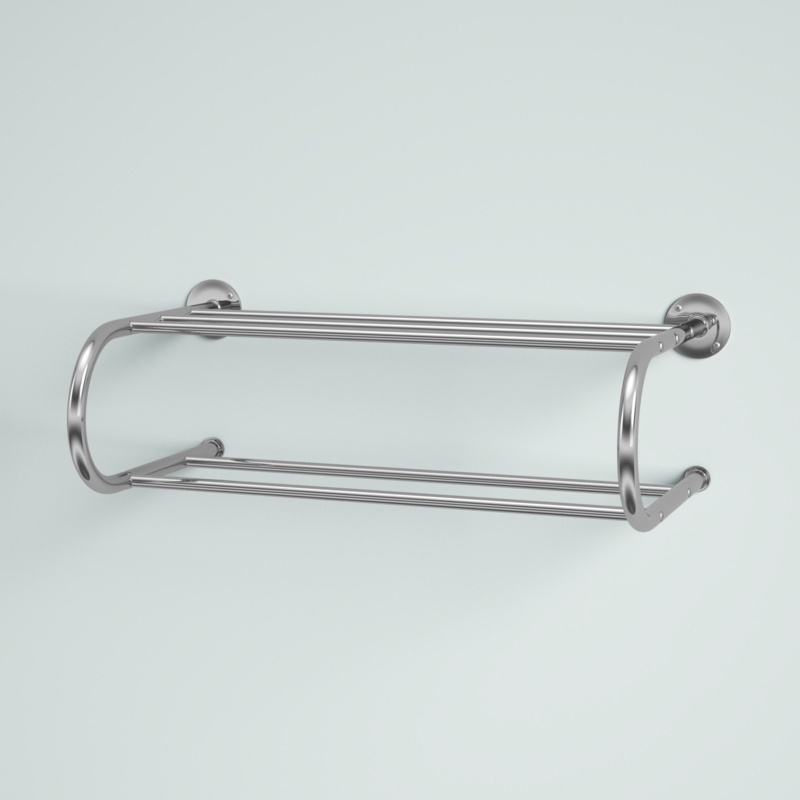 Alkiviadis Metal Bracket Shelf with Towel Bar