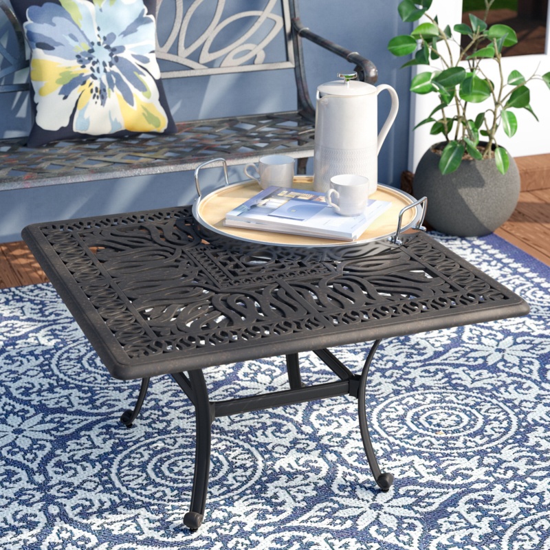 Allene Metal Outdoor Coffee Table