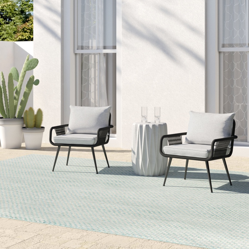 Almaraz All-Weather Patio Chair with Cushions