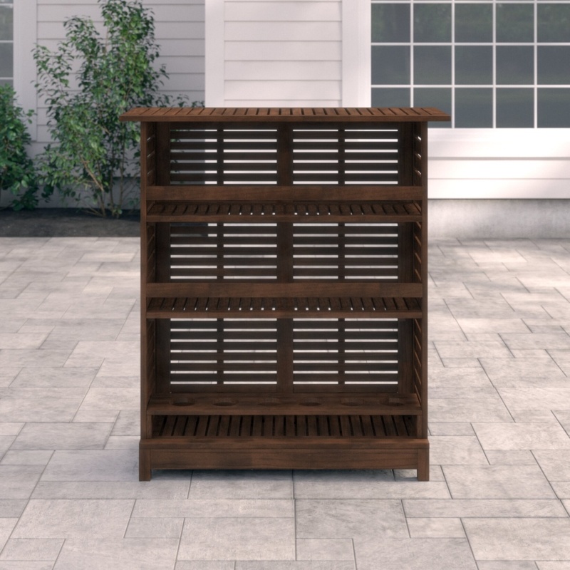 Aloria Solid Wood Bar Counter
