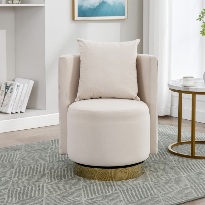 Alphanso Upholstered Swivel Barrel Chair