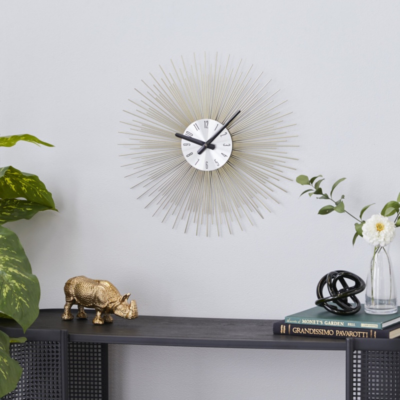 Alsip Metal Wall Clock