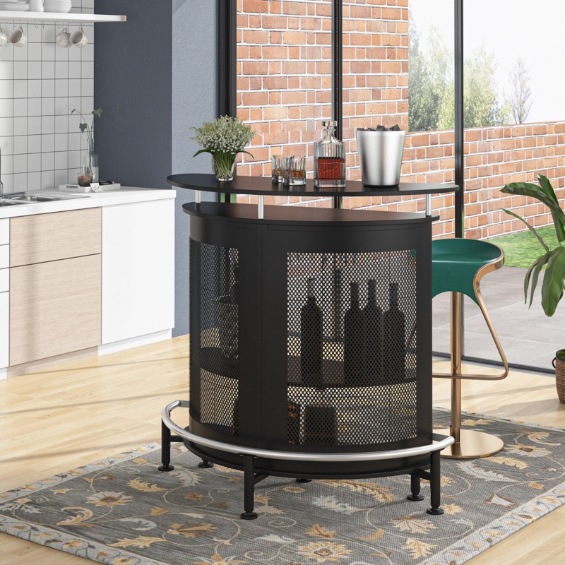 Alverta Metal Bar Counter