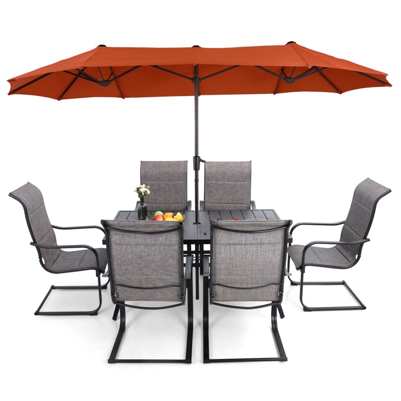 Alyah 6 - Person Rectangular Outdoor Dining Set