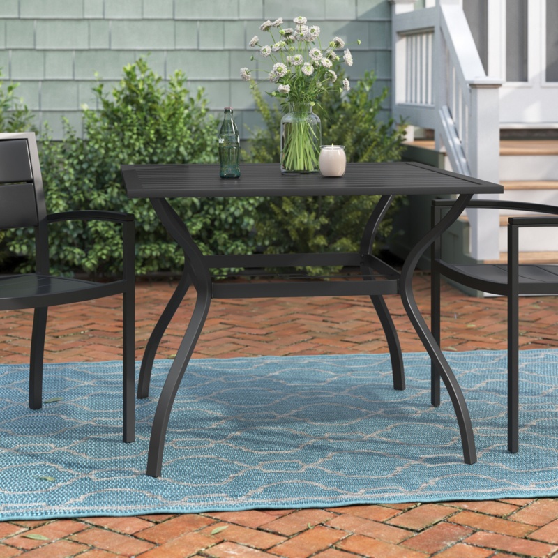 Alyah Metal Outdoor Dining Table