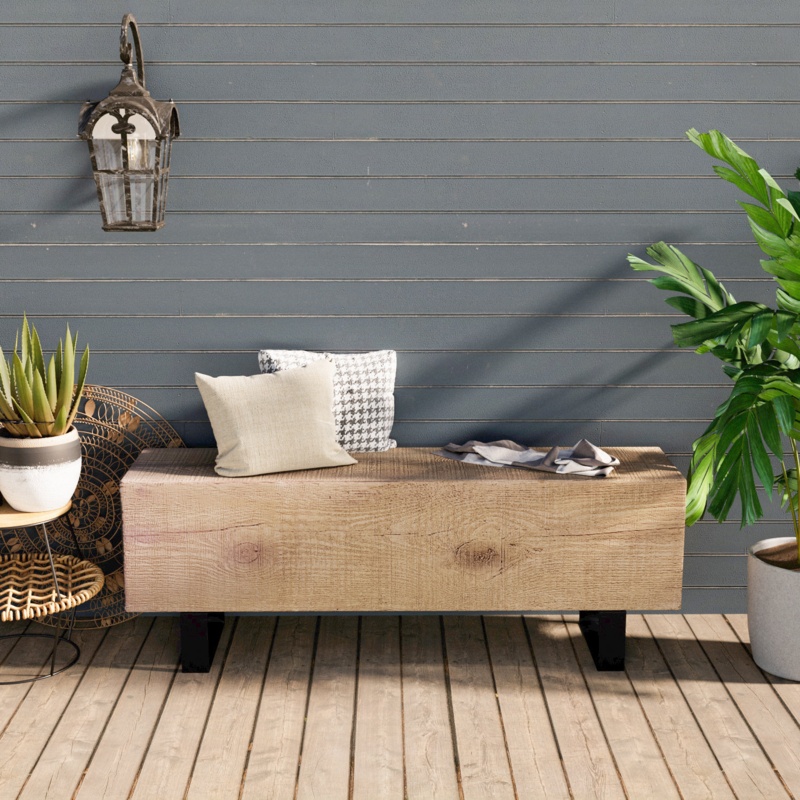 Amante Concrete Outdoor Bench
