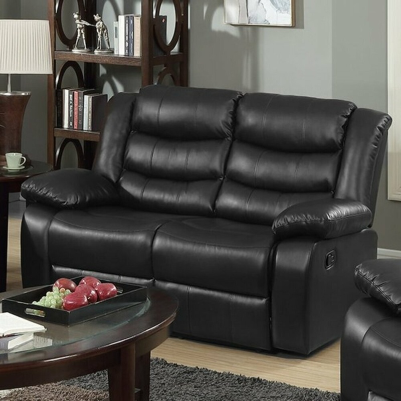 Amarien 56'' Vegan Leather Reclining Loveseat