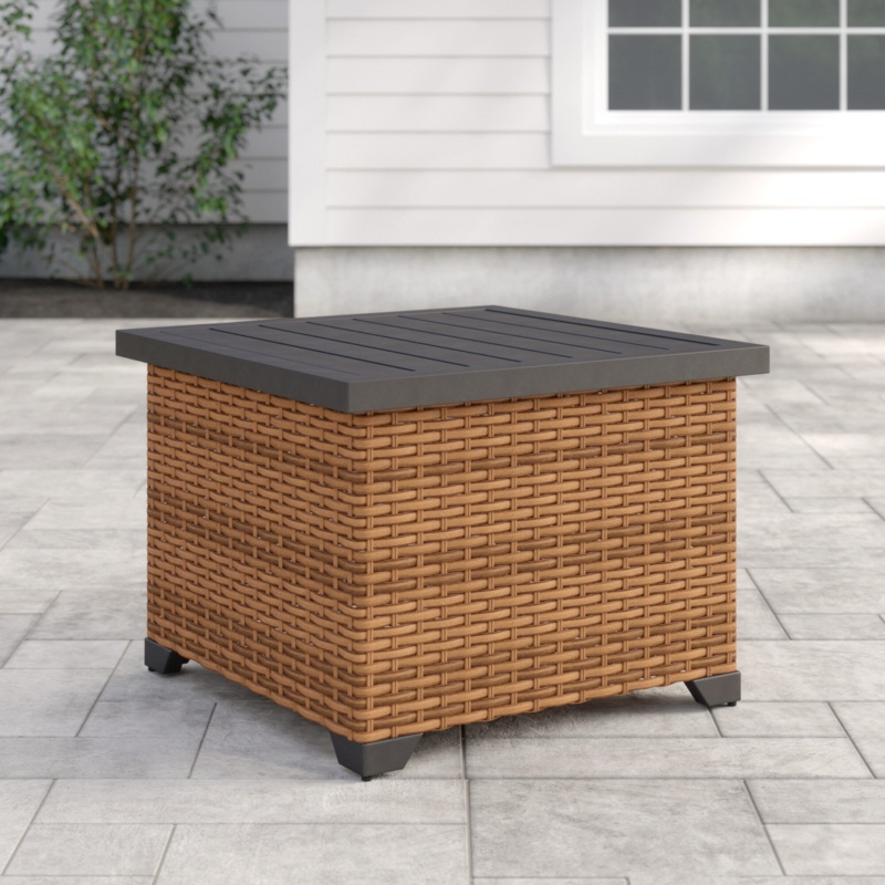 Ambroselli Metal Outdoor Side Table