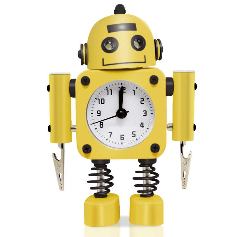 Analog Metal Mechanical Tabletop Clock with Alarm