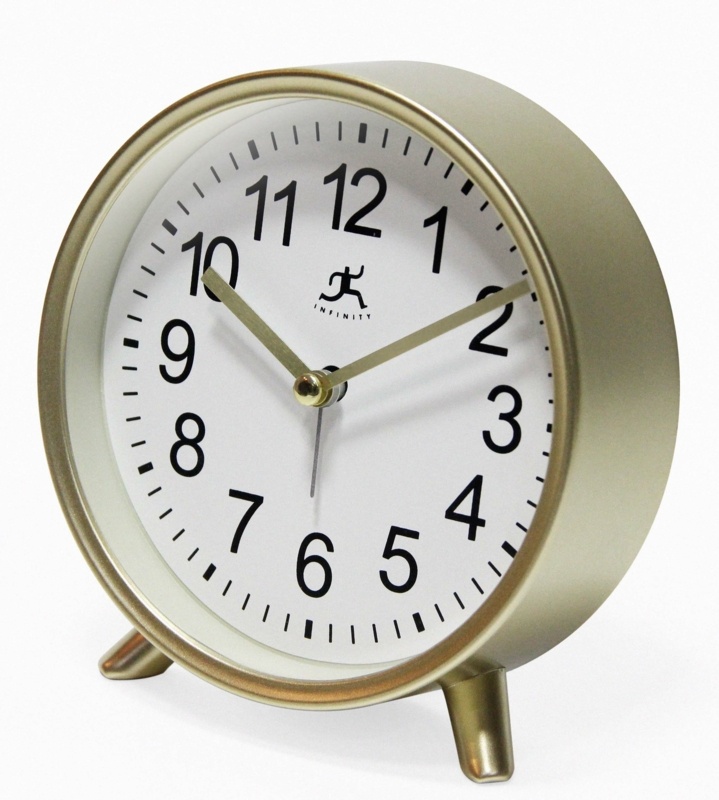 Analog Quartz Tabletop Clock with Alarm