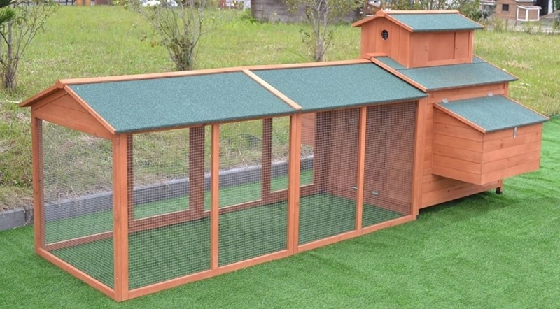 Analysa 34 Square Feet Chicken Coop with Chicken Run