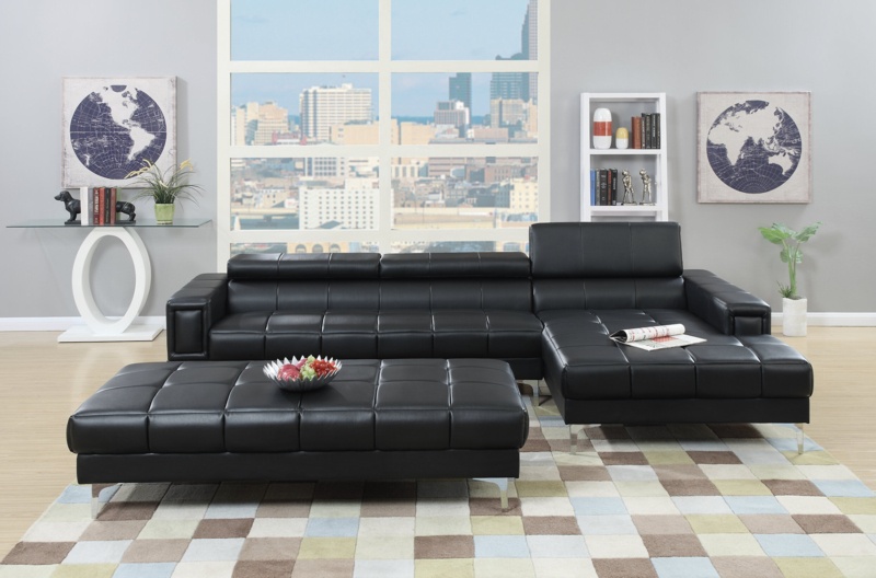 Anastasya 2 - Piece Vegan Leather Sectional